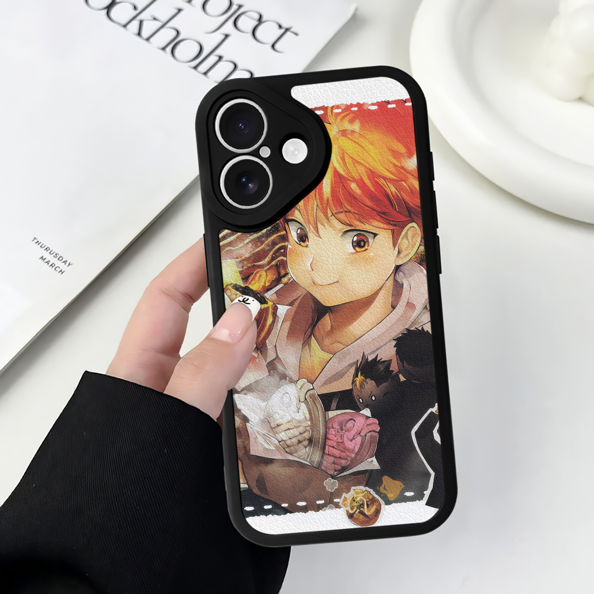 （画像用） ハイキュー!! Haikyu!! 【iPhone 16シリーズ対応】シリコンスマホケース（レザー調） 材質：シリコン